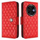 For Tecno Spark 30C 5G / Pop 9 5G Rhombic Texture Flip Leather Phone Case with Lanyard(Red) - 2