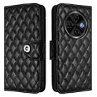 For Tecno Spark 30C 5G / Pop 9 5G Rhombic Texture Flip Leather Phone Case with Lanyard(Black) - 2