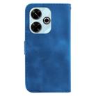 For Xiaomi Redmi 13 4G Seven-shaped Embossed Leather Phone Case(Blue) - 3