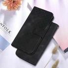 For Redmi Note 14 4G 164.84mm Seven-shaped Embossed Leather Phone Case(Black) - 2