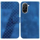 For Redmi A5 4G 173.3mm Seven-shaped Embossed Leather Phone Case(Blue) - 1