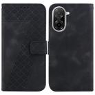 For Redmi A5 4G 173.3mm Seven-shaped Embossed Leather Phone Case(Black) - 1