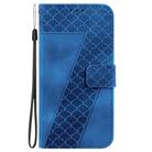 For Redmi K80 / K80 Pro Seven-shaped Embossed Leather Phone Case(Blue) - 3