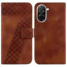 For Redmi A5 4G 171.7mm Seven-shaped Embossed Leather Phone Case(Brown) - 1