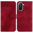 For Redmi A5 4G 171.7mm Seven-shaped Embossed Leather Phone Case(Red) - 1