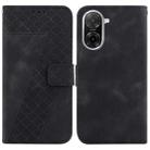 For Redmi A5 4G 171.7mm Seven-shaped Embossed Leather Phone Case(Black) - 1