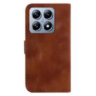 For Xiaomi 14T Seven-shaped Embossed Leather Phone Case(Brown) - 3