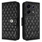 For Infinix Note 30 VIP Rhombic Texture Flip Leather Phone Case with Lanyard(Black) - 2