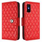 For Infinix GT 30 Pro Rhombic Texture Flip Leather Phone Case with Lanyard(Red) - 2