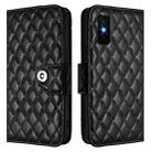 For Infinix GT 30 Pro Rhombic Texture Flip Leather Phone Case with Lanyard(Black) - 2