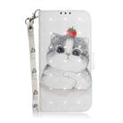 For Xiaomi Poco F6 Pro 3D Colored Flip Leather Phone Case(Cute Cat) - 2