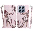 For Xiaomi 14T 3D Colored Flip Leather Phone Case(Butterfly High-heeled) - 1