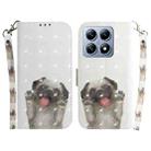 For Xiaomi 14T 3D Colored Flip Leather Phone Case(Pug) - 1