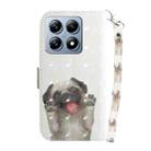 For Xiaomi 14T 3D Colored Flip Leather Phone Case(Pug) - 3