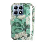 For Xiaomi 14T Pro 3D Colored Flip Leather Phone Case(Watercolor Flower) - 3