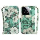For Xiaomi 15 3D Colored Flip Leather Phone Case(Watercolor Flower) - 1