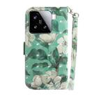 For Xiaomi 15 3D Colored Flip Leather Phone Case(Watercolor Flower) - 3