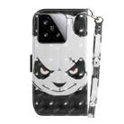 For Xiaomi 15 3D Colored Flip Leather Phone Case(Angry Bear) - 3