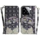 For Xiaomi 15 3D Colored Flip Leather Phone Case(Hug Cat) - 1