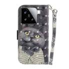 For Xiaomi 15 3D Colored Flip Leather Phone Case(Hug Cat) - 3