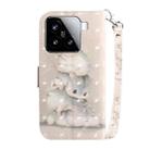 For Xiaomi 15 3D Colored Flip Leather Phone Case(Squirrels) - 3