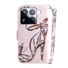 For Xiaomi 15 Pro 3D Colored Flip Leather Phone Case(Butterfly High-heeled) - 3
