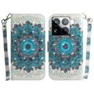 For Xiaomi 15 Pro 3D Colored Flip Leather Phone Case(Peacock Wreath) - 1