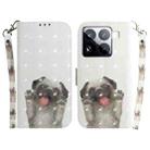 For Xiaomi 15 Pro 3D Colored Flip Leather Phone Case(Pug) - 1