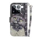 For Xiaomi 15 Pro 3D Colored Flip Leather Phone Case(Hug Cat) - 3