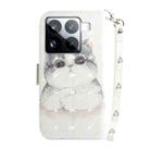 For Xiaomi 15 Pro 3D Colored Flip Leather Phone Case(Cute Cat) - 3