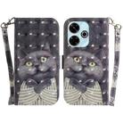 For Xiaomi Redmi 13 4G 3D Colored Flip Leather Phone Case(Hug Cat) - 1