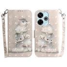 For Xiaomi Redmi 13 4G 3D Colored Flip Leather Phone Case(Squirrels) - 1