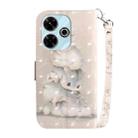 For Xiaomi Redmi 13 4G 3D Colored Flip Leather Phone Case(Squirrels) - 3