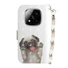 For Redmi Note 14 Pro / Note 14 Pro+ 5G 3D Colored Flip Leather Phone Case(Pug) - 3