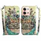 For Redmi 15C 4G 173.1mm / 15C 5G 173.1mm 3D Colored Flip Leather Phone Case(Zoo) - 1