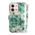 For Redmi 15C 4G 173.1mm / 15C 5G 173.1mm 3D Colored Flip Leather Phone Case(Watercolor Flower) - 3