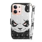 For Redmi 15C 4G 173.1mm / 15C 5G 173.1mm 3D Colored Flip Leather Phone Case(Angry Bear) - 3