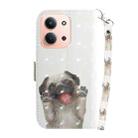 For Redmi 15C 4G 173.1mm / 15C 5G 173.1mm 3D Colored Flip Leather Phone Case(Pug) - 3