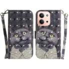 For Redmi 15C 4G 173.1mm / 15C 5G 173.1mm 3D Colored Flip Leather Phone Case(Hug Cat) - 1