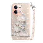 For Redmi 15C 4G 173.1mm / 15C 5G 173.1mm 3D Colored Flip Leather Phone Case(Squirrels) - 3