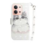 For Redmi 15C 4G 173.1mm / 15C 5G 173.1mm 3D Colored Flip Leather Phone Case(Cute Cat) - 3