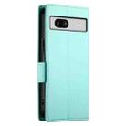 For Google Pixel 7a Side Buckle Magnetic Frosted Leather Phone Case(Mint Green) - 3