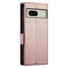 For Google Pixel 8 Side Buckle Magnetic Frosted Leather Phone Case(Rose Gold) - 3