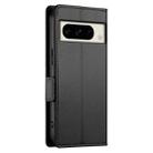 For Google Pixel 8 Pro Side Buckle Magnetic Frosted Leather Phone Case(Black) - 3