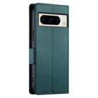 For Google Pixel 8 Pro Side Buckle Magnetic Frosted Leather Phone Case(Dark Green) - 3