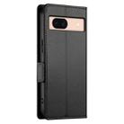 For Google Pixel 8a Side Buckle Magnetic Frosted Leather Phone Case(Black) - 3