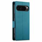 For Google Pixel 9 Pro Side Buckle Magnetic Frosted Leather Phone Case(Blue) - 3