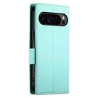 For Google Pixel 9 Pro Side Buckle Magnetic Frosted Leather Phone Case(Mint Green) - 3