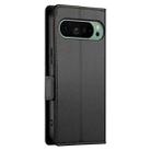 For Google Pixel 9 Side Buckle Magnetic Frosted Leather Phone Case(Black) - 3