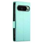 For Google Pixel 9 Side Buckle Magnetic Frosted Leather Phone Case(Mint Green) - 3